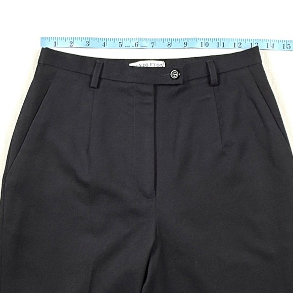 Vintage Pendleton Virgin‎ Wool Black Dress Pants Trousers Women's Size 4 VTG - Picture 7 of 8